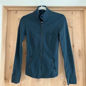 Lululemon Athletica Define Jacket - Size 4 - Turquoise Blue - Luon